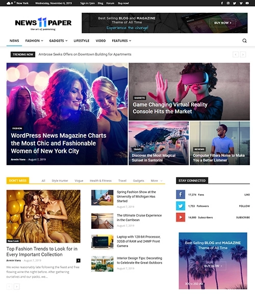 پوسته مجله ای نیوزپیپر Newspaper